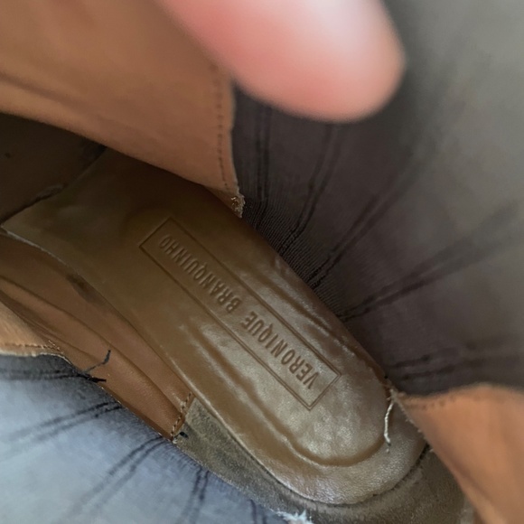 Vintage Leather Chelsea Boots w/Rose Gold -Veronique Branquinho- fits (9.5 US) - Picture 4 of 5